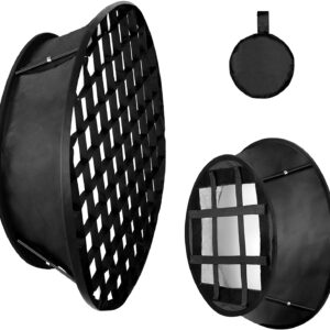 Neewer Collapsible Softbox Diffuser with Honeycomb Grid Compatible with Neewer 480/660/530 LED Light Panels, 11.5x11.5inches Opening with Strap Attachment and Carry Bag for Studio Photo Video Shooting