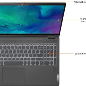 Lenovo 2021 Newest Flex 5 15.6" FHD 2-in-1 Touchscreen Laptop | 8-core AMD Ryzen 7 5700U(Beat i7-10750H) | Fingerprint | Type-C | Backlit Keyboard | w/Accessories (16GB RAM | 1TB PCIe SSD)