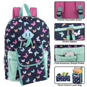 Trail maker Backpack with Lunch Box and Pencil Case for Girls and Boys, 17 Inch Backpacks for Kids for School