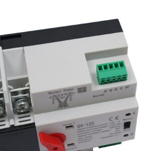 50HZ/60HZ PC Level Mini Dual Power Transfer Dual Power Automatic Transfer Switch Dual Power Generator Changeover Switch with Switch 2P 100A 110V Grid to AC Generator PC Level