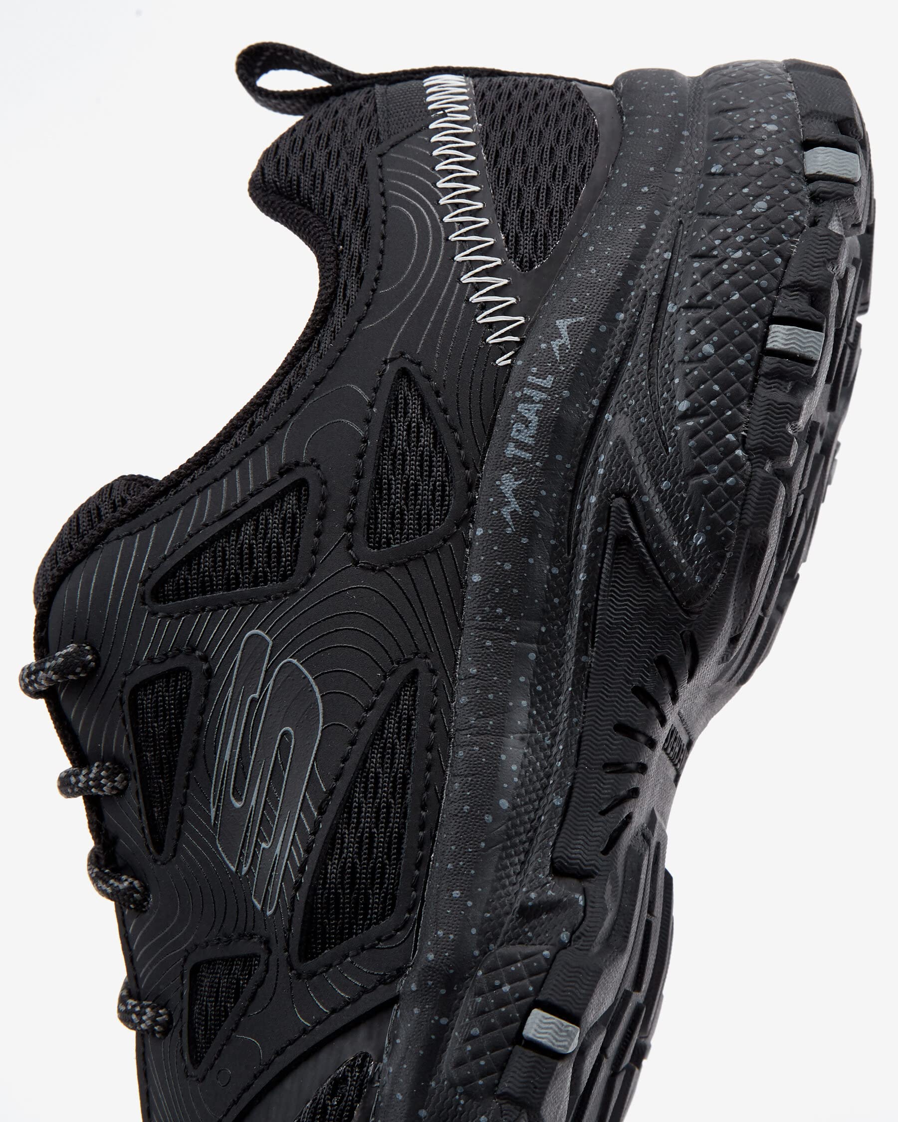 Skechers Womens Hillcrest Pure Escapade Trail Black Athletic Hiking Shoes 7.5