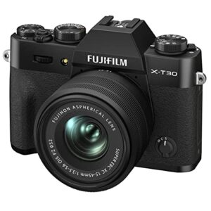 fujifilm x-t30 ii xc15-45mm kit - black