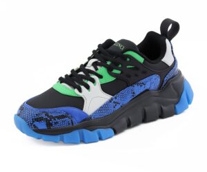 mazino sphene fashion chunky sneakers for men -men's athleisure casual shoes in (blue/green /13)