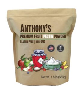 anthony's premium fruit pectin, 1.5 lb, gluten free, non gmo, vegan