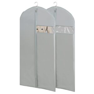 garment bags for travel, 50'' garment bags for hanging clothes, suit bag (set of 2, 23.3'' x 50'')
