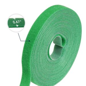 LE TAUCI Plant Ties, Garden Tape for Plant, Reusable Adjustable Thicker Support for Growing, Strong Grip, Tomato Vines Indoor Outdoor, Gardening Gifts for Men (25 ft x 0.47 Inch, 1 roll, Green)