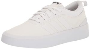 adidas women's futurevulc skate shoe, white/white/black, 9