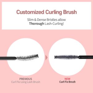 ETUDE Curl Fix Mascara #1 Black New | A curl fix mascara that keeps fine eyelashes powerfully curled up for 24 hours by ETUDE's own Curl 24H Technology