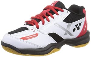yonex(ヨネックス) unisex's badminton shoe, white/red, 8.5