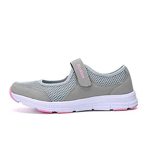 AOIROE Fashion Women Mesh Sandals Shoes Lightweight Quick Dry Anti Slip Fitness Running Sneakers Comfortable Sport Shoes