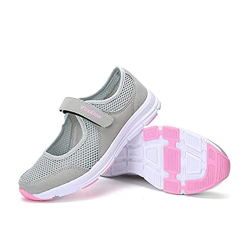 AOIROE Fashion Women Mesh Sandals Shoes Lightweight Quick Dry Anti Slip Fitness Running Sneakers Comfortable Sport Shoes