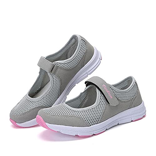 AOIROE Fashion Women Mesh Sandals Shoes Lightweight Quick Dry Anti Slip Fitness Running Sneakers Comfortable Sport Shoes