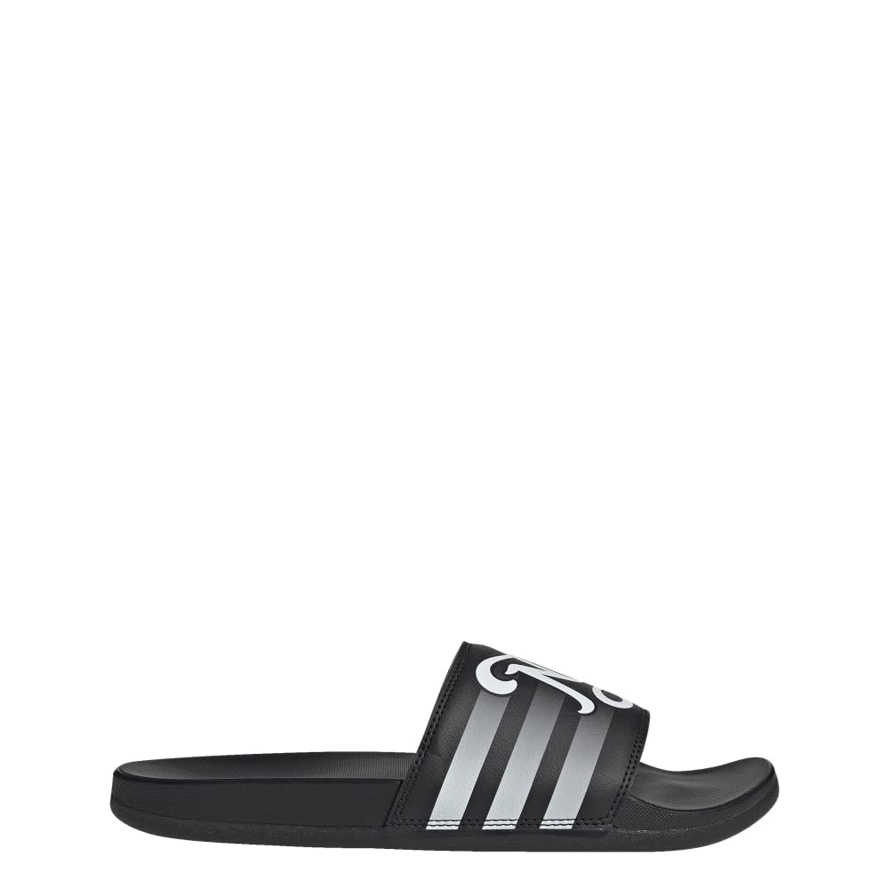 adidas Unisex Adilette Comfort Slide Sandals, Black/White/Black,16W/15M