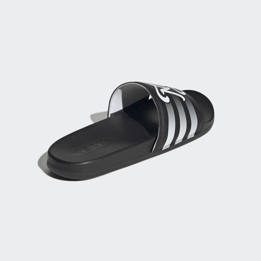 adidas Unisex Adilette Comfort Slide Sandals, Black/White/Black,16W/15M