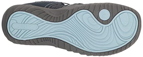 JSport by Jambu womens Regal Water Ready Flats Sneaker, Blue, 8.5 US