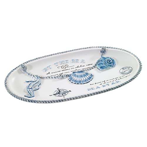 Avanti Linens - Vanity Tray, Countertop Accessories, Sea Inspired Home Decor (Island View Collection)