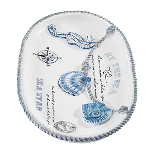 Avanti Linens - Vanity Tray, Countertop Accessories, Sea Inspired Home Decor (Island View Collection)