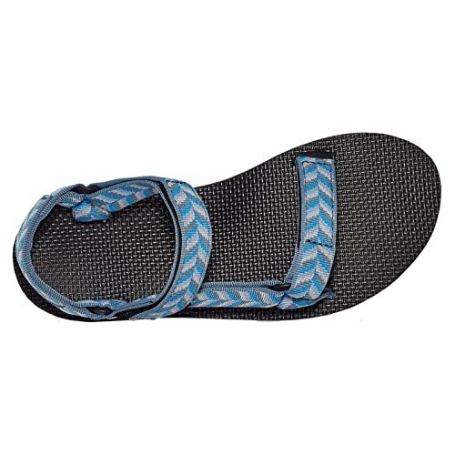 Teva Women's Midform Universal Sandal, Retro Geometric Blue, 8