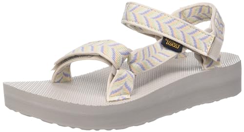 Teva Women's Midform Universal Sandal, Retro Geometric Birch, 8