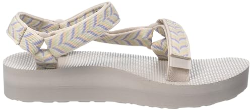 Teva Women's Midform Universal Sandal, Retro Geometric Birch, 8