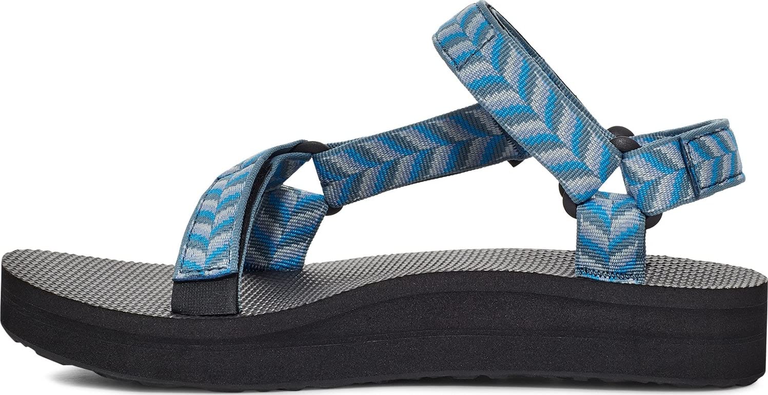 Teva Women's Midform Universal Sandal, Retro Geometric Blue, 11