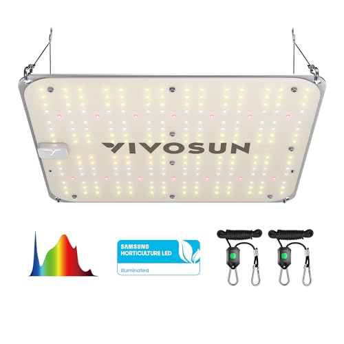 VIVOSUN VS1000E LED Grow Light, 2 x 2 Ft. with Samsung Diodes and Sunlike Full Spectrum for Indoor Plants, Seedlings, Vegetables, and Flowers