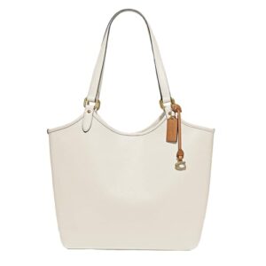 coach polished pebble leather day tote
