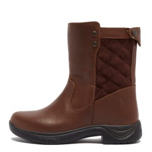 dublin, queenie boots, red brown, ladies 6