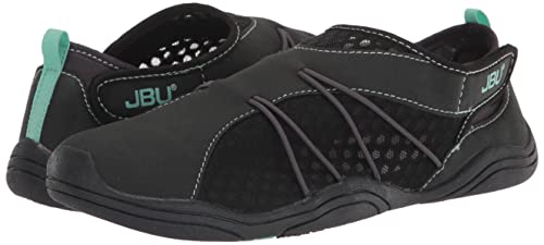 JBU by Jambu Women's Storm Water Ready Shoe, Black/Teal, 11