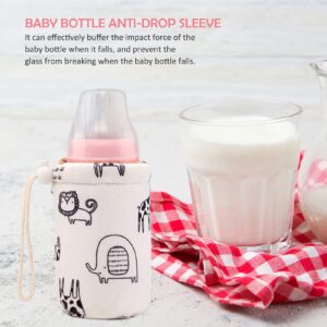 Healifty Baby Bottle Sleeves Warm Baby Bottle Cover Glass Bottles Insulator Sleeve Feeder Bottle Keep Warm Holder 240ml