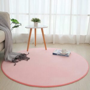 Chair Mat Office Protector for Hardwood Floors, Low Pile Non Slip Multi-Purpose Plush Desk Chair Mat Rug,Soft Durable Carpet Mat,Round Home Office Computer Floor Protector Mat