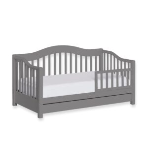 dream on me toddler day bed, steel grey