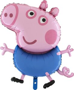 grabo® 37 inch george - peppa characters - foil balloon - kids party balloons