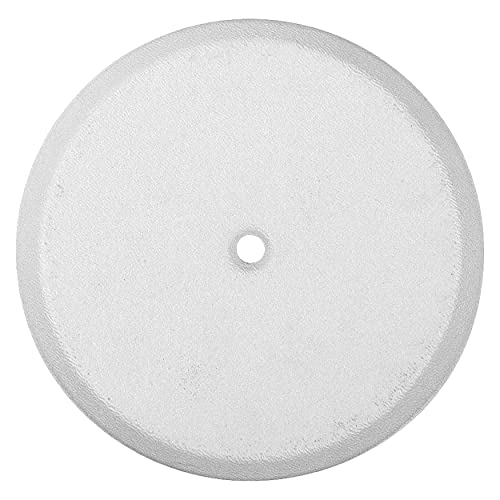 American Built Pro Cleanout Cover Plate Flat Design (1/2" Rise) - Includes One #14 Screw, Size 4.25 Inch Round White Color Built With High Impact Recycled Plastic Ideal For Hiding Open Drains