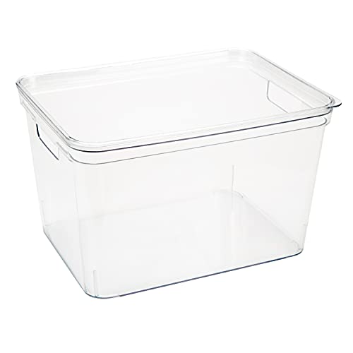 Simplify Large, Super Clear Lidded Storage Bin