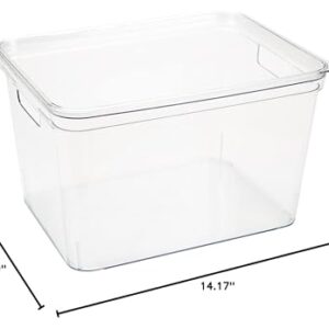 Simplify Large, Super Clear Lidded Storage Bin