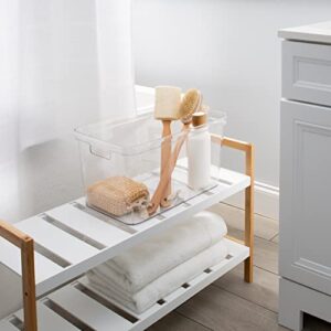 Simplify Large, Super Clear Lidded Storage Bin