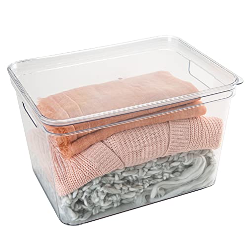 Simplify Large, Super Clear Lidded Storage Bin