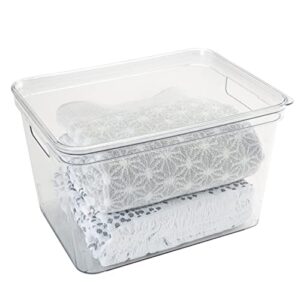 Simplify Large, Super Clear Lidded Storage Bin