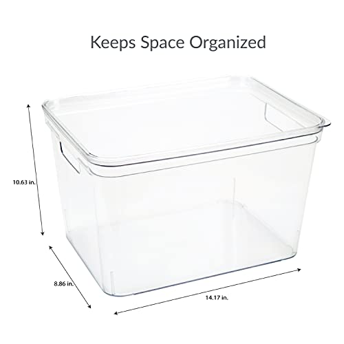 Simplify Large, Super Clear Lidded Storage Bin