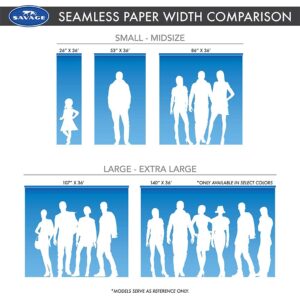 Savage Seamless Background Paper - #66 Pure White (107 in x 36 ft) with Free 2" x 4yd Black Gaffer Tape