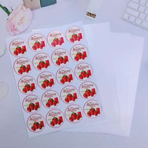 600 Circle Stickers 2" Round Labels 30 Sheets Waterproof Matte White Die Cut Vinyl Sticker Paper Dries Quickly for Inkjet/Laser Printer