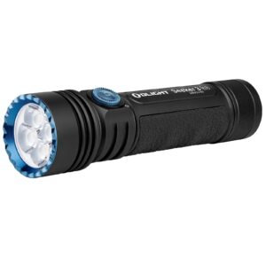 olight seeker 3 pro 4200 lumens ultra-bright led flashlight, mcc3 rechargeable high lumen flashlights for outdoor, searching, camping, hiking (black)