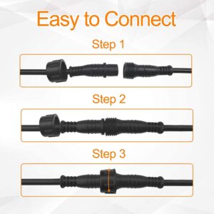 10FT Extension Cable Only Compatible with SUNAPEX Solar String Lights (27FT, 48FT, 96FT) Cord Used to Place Panel in Direct Sunlight