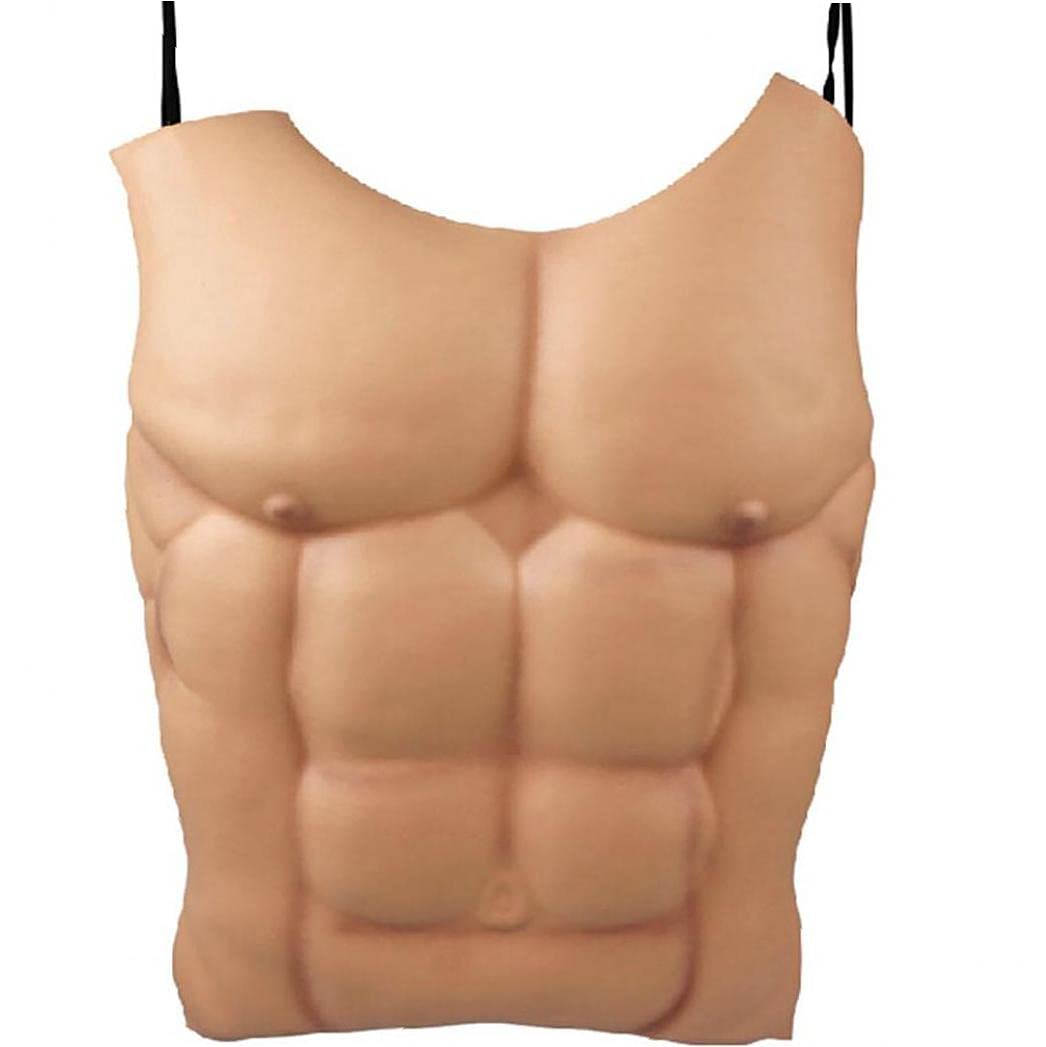 Froiny Halloween Men Fake Muscle Dress Eva Foam Belly Chest Skin Funny Colthes Decoration for Masquerade Party