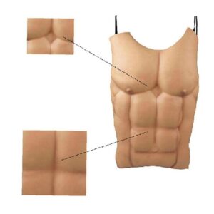 Froiny Halloween Men Fake Muscle Dress Eva Foam Belly Chest Skin Funny Colthes Decoration for Masquerade Party