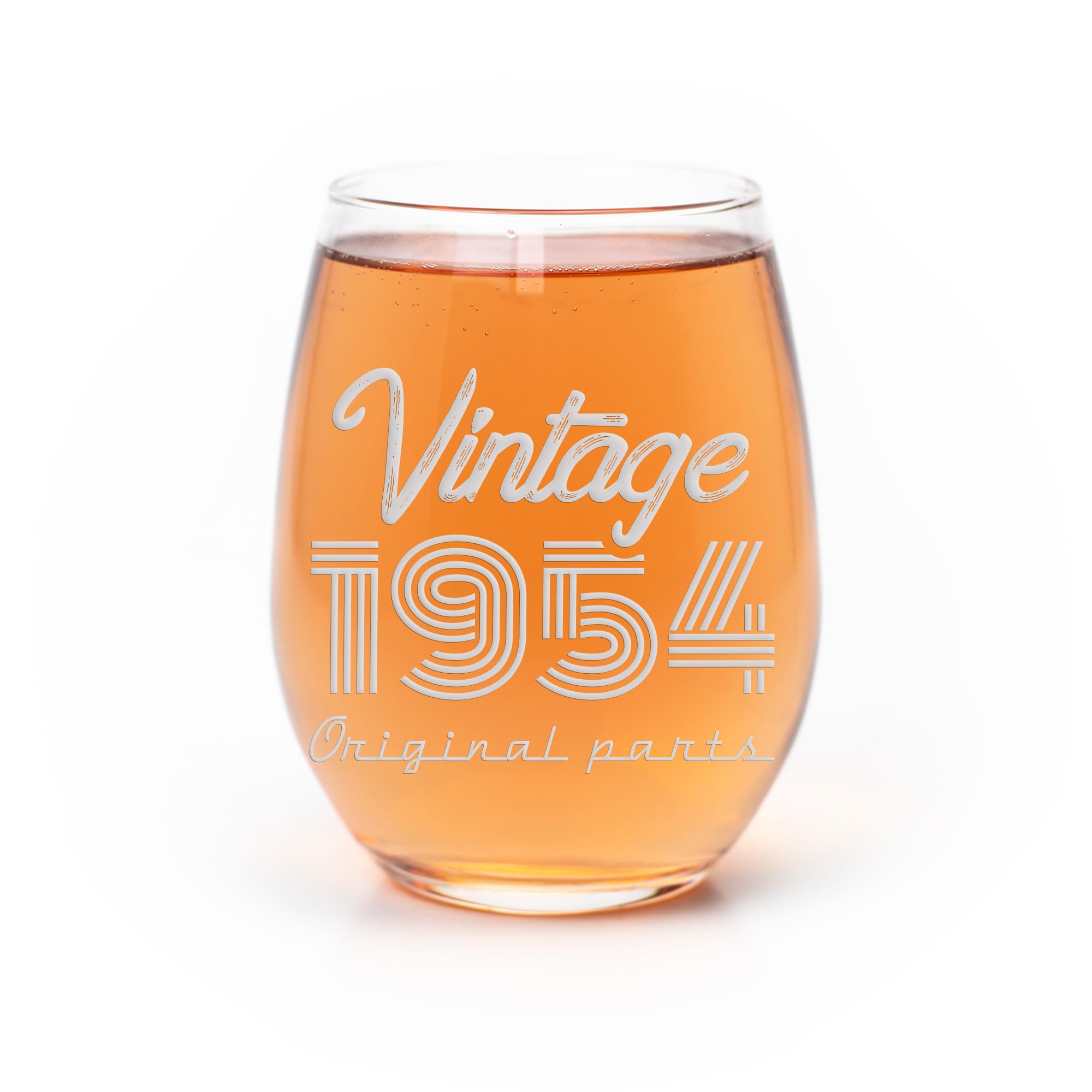 1954 Vintage Original Birthday Stemless Wine Glass - 67Th Birthday Gift, 67Th Birthday Glass, Gift For Her, Gift For Friend, Birthday Gift, 67Th Birthday, Meaningful Gift, Unique Gift