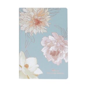 gratitude journal/planner, edition 3 - flora. daily reflection notebook. daily quotes and reflection logs. sticker sheet included. portable petite planner by erin condren.