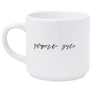 Silver Buffalo Gilmore Girls Locations 4pc Ceramic Mug Stack, 10 Ounces