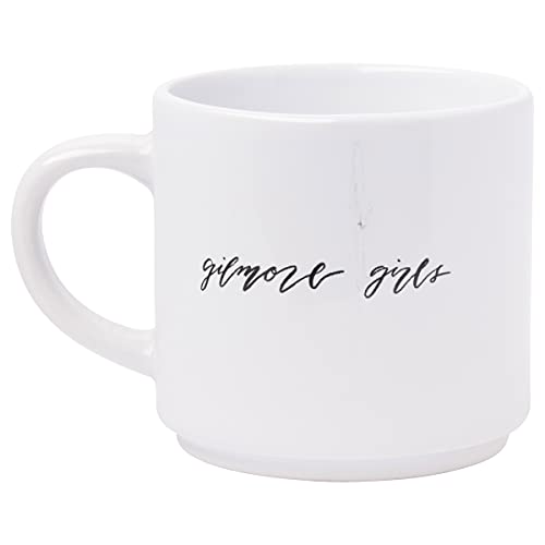 Silver Buffalo Gilmore Girls Locations 4pc Ceramic Mug Stack, 10 Ounces